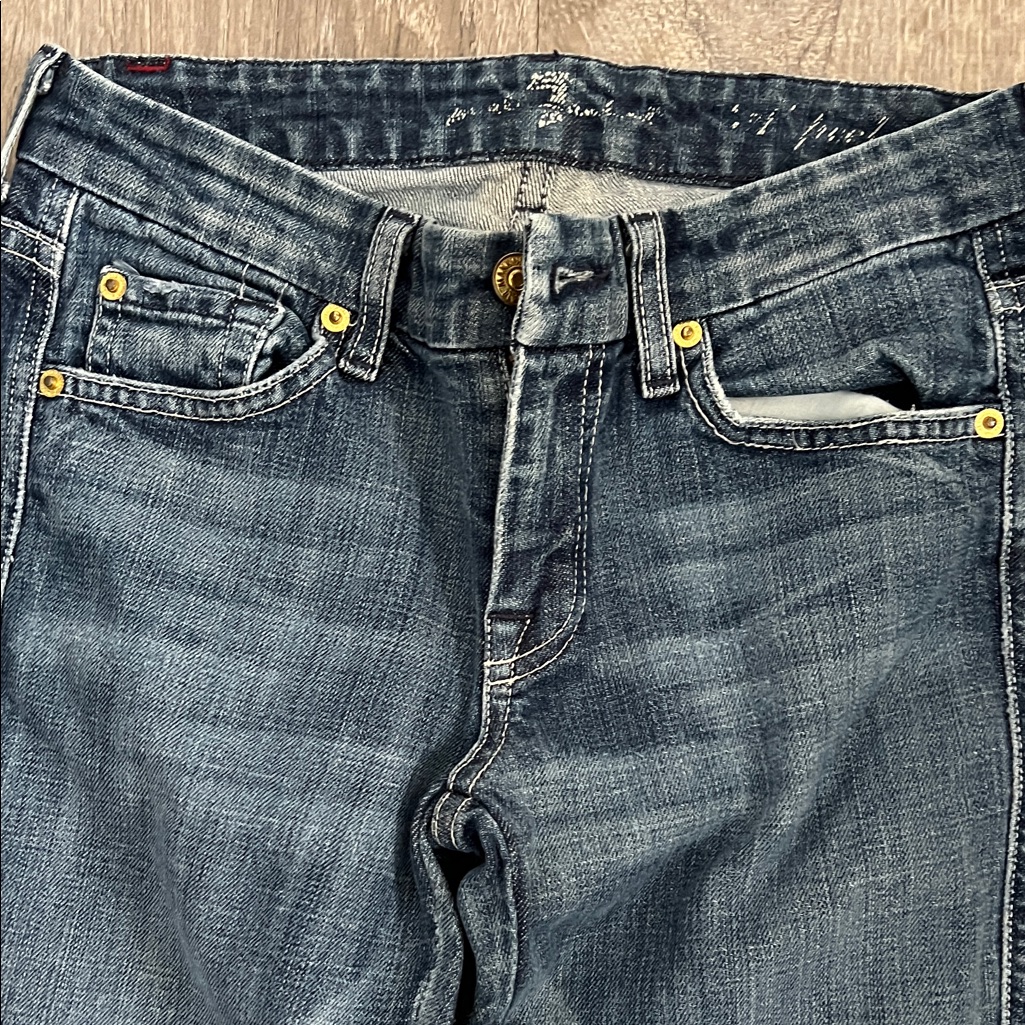 7 For All Mankind- Baby Bootcut Blue Jeans